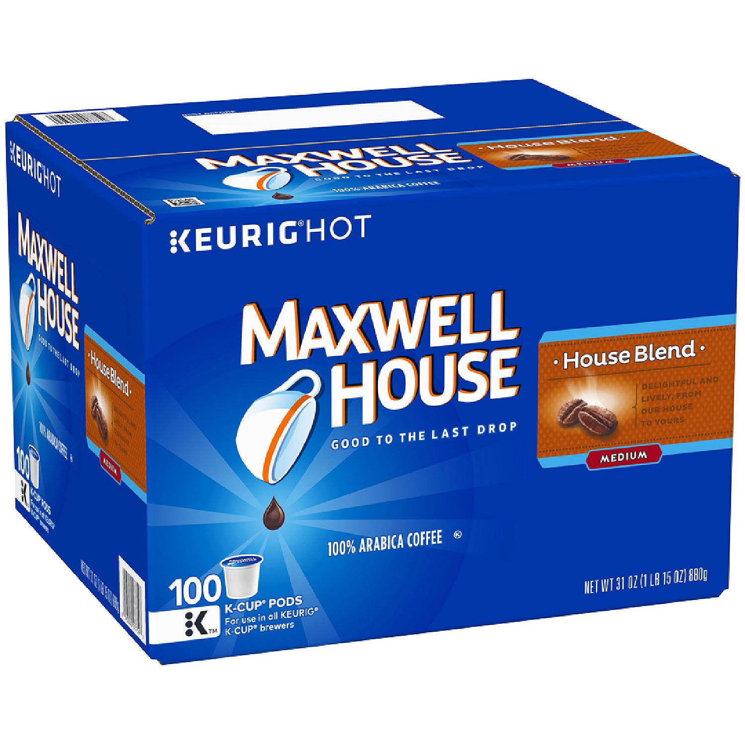 (image for) Maxwell House, House Blend Coffee (100 K-Cups)